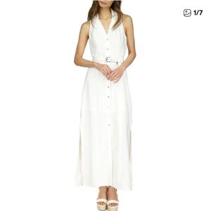 Michael Kors White Sleeveless Maxi Dress P/XS‎